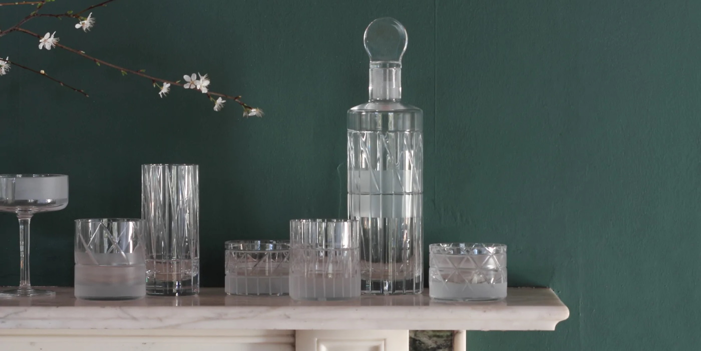 J Hills Standard - Contemporary Cut Crystal lrg